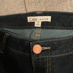 CAbi straight leg dark denim